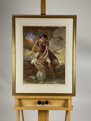 Lot 229 - Guido Bach (1828-1905) Hylas and a Nymph