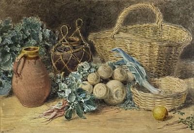 Lot 233 - William Henry Hunt (1790-1864) Still Life Study of Vegetables