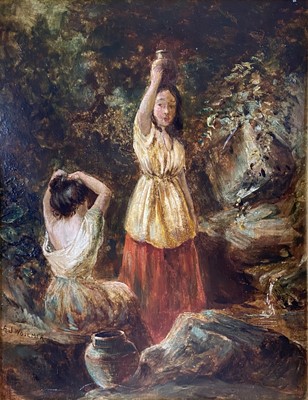 Lot 300 - Alfred Joseph Woolmer (1805-1892) At the Spring