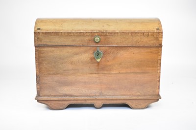 Lot 546 - An 18th century German domed top chest