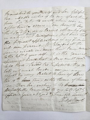 Lot 11 - Royal Navy. Rare letter relating to the French Counter-Revolution, 1799.