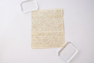 Lot 1042 - AUTOGRAPH LETTER, Kingston Jamaica, 2nd July 1795 from David Duncombe