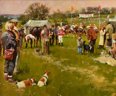 Lot 383 - John Haskins (b.1938) Point to Point