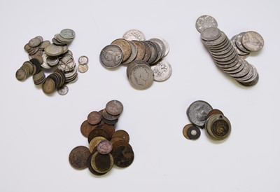 Lot 220 - A large collection of U.K. and Foreign silver, cupro-nickel and bronze coinage