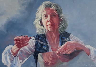 Lot 46 - Beverley Fry (b.1948) Self Portrait