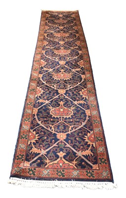 Lot 586 - A Heriz runner, 20th century