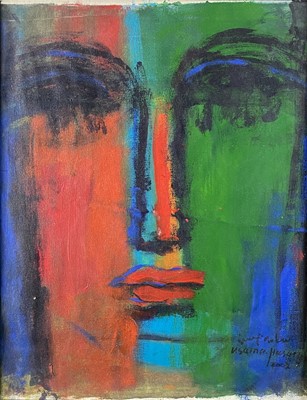 Lot 503 - Usama Hasan (Iraqi Contemporary) Figurative Composition