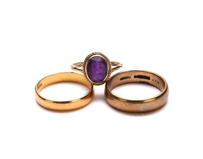 Lot 103 - Three gold rings