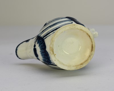 Lot 202 - A Derby porcelain dolphin cream boat, circa 1770