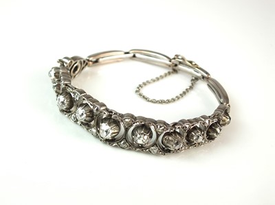 Lot 74 - An early 20th century diamond set bracelet