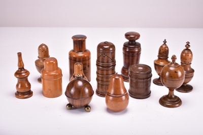 Lot 373 - A collection of treen ware, 18th-19th century