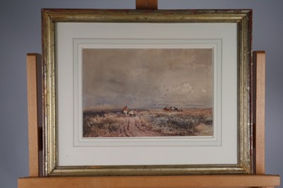 Lot 283 - David Cox(1783 - 1859) Crossing the Moor