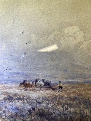 Lot 283 - David Cox(1783 - 1859) Crossing the Moor