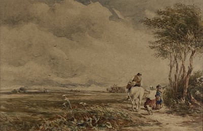 Lot 273 - David I Cox (British 1783 - 1859) Going to the Hayfield