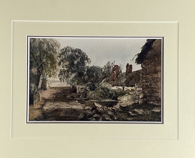 Lot 281 - Peter de Wint (1784 - 1849) Cottages Near Bidston in the Wirral