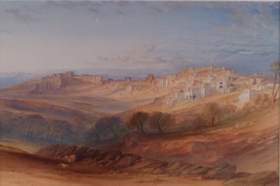 Lot 282 - William Leighton Leitch (British 1804 - 1883) Bethlehem, Evening after Harvest