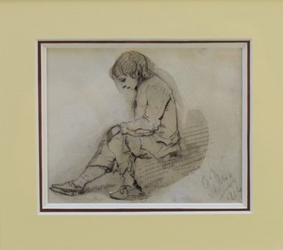 Lot 387 - George Morland (1763 - 1804) Seated Boy