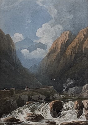 Lot 286 - John Varley (British 1778 – 1842) Pont Aberglaslyn, North Wales