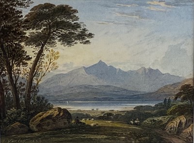 Lot 278 - John Varley (1778 - 1842) Snowdon from Harlech