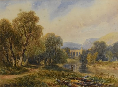 Lot 416 - Henry Harris Lines (1800-1899), River View possibly Bolton Abbey