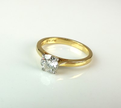 Lot 68 - An 18ct gold single stone diamond ring