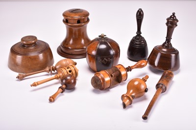 Lot 374 - A collection of treen ware, 18th-19th century