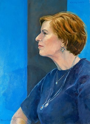 Lot 43 - Beverley Fry (b.1948) Portrait Kirsty Wark