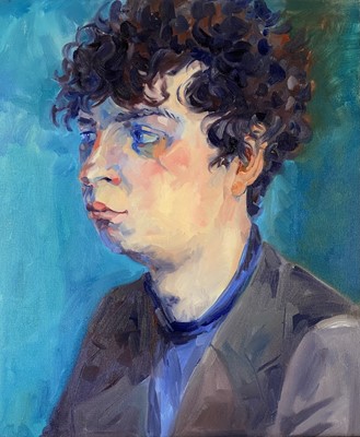 Lot 53 - Beverley Fry (b.1948) Portrait of a Boy