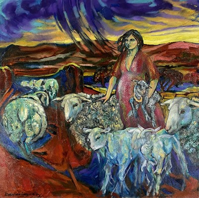 Lot 6 - Beverley Fry (b.1948) Sundown
