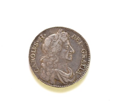 Lot 257 - A Charles II silver half crown