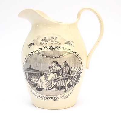 Lot 296 - Early 19th-century creamware jug