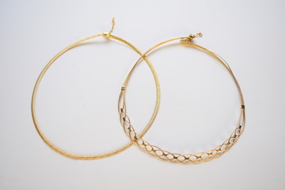 Lot 151 - Two 9ct gold necklaces