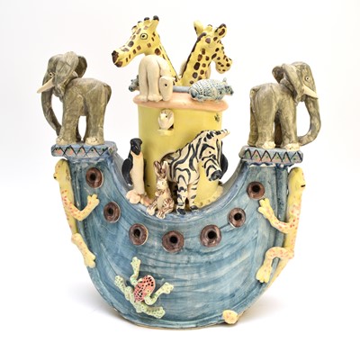 Lot 305 - Willie Carter (b.1952) Noah's Ark sculpture