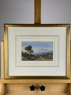 Lot 269 - William Leighton Leitch (British 1804 - 1883) Hilly Landscape in the Campagna