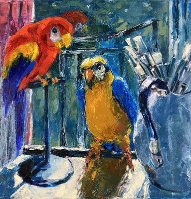Lot 32 - Beverley Fry (b.1948) Bevs Birds