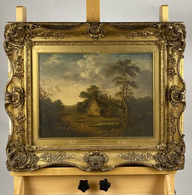 Lot 337 - Attributed to Patrick Nasmyth (Scottish 1787-1831) Peasant resting on a Country Track