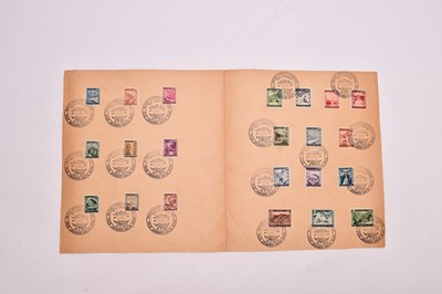 Lot 309 - Large box of stamps containing 3 albums of modern GB FDCs; new 22 ring album with pages...