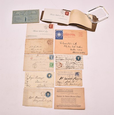 Lot 309 - Large box of stamps containing 3 albums of modern GB FDCs; new 22 ring album with pages...