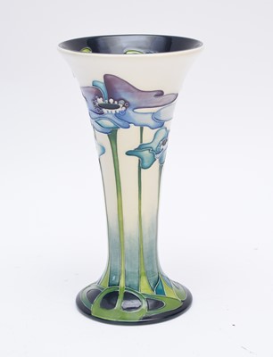 Lot 315 - A contemporary Moorcroft 'Blue Heaven' vase designed by Nicola Slaney, dated 2012