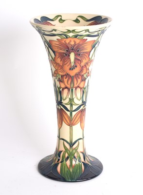 Lot 318 - A contemporary Moorcroft 'Monarch's Crown' vase designed by Rachel Bishop