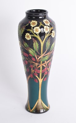 Lot 319 - A contemporary Moorcroft vase designed by Nicola Slaney, dated 2011, 25.5cm high