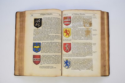 Lot 38 - GUILLIM, John, A Display of Heraldrie, 2nd edition 1632. Many coats of arms with contemporary hand colour
