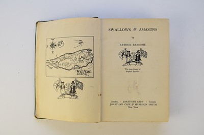 Lot 1022 - RANSOME, Arthur, Swallows and Amazons, 1st edition 1930 (11) (box)