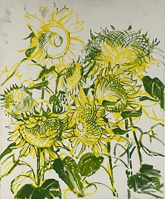 Lot 14 - Beverley Fry (b.1948) Sunflower Drawing