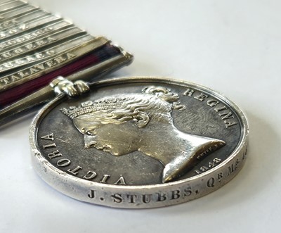 Lot 59 - Peninsular War. Military General Service to Quartermaster Joshua Stubbs, 11 clasps.