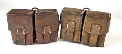 Lot 69 - Two Mauser Rifle double ammo pouches