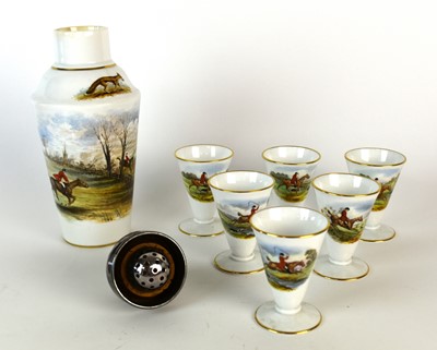 Lot 263 - An unusual Copeland Spode Hunting series cocktail set