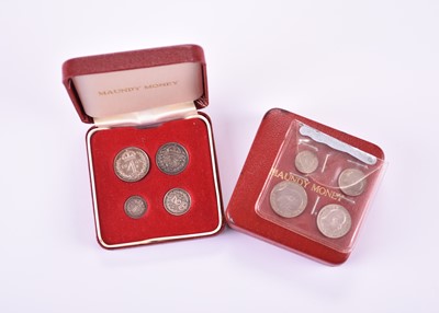 Lot 115 - Two Edward VII Maundy sets