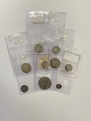 Lot 156 - A collection of nine hammered silver coins