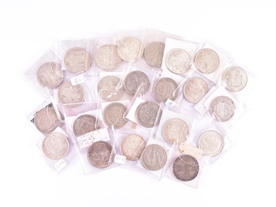 Lot 124 - A collection of half crowns